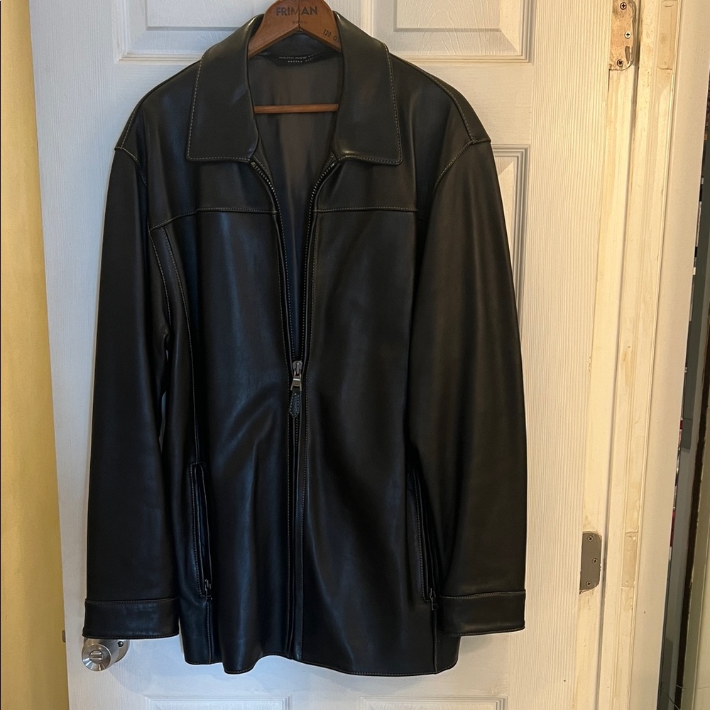 Marc New York Men's Black Leather Jacket